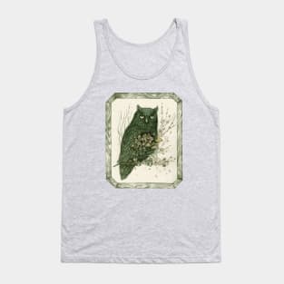 Messenger || Surreal Owl Nature Illustration Tank Top